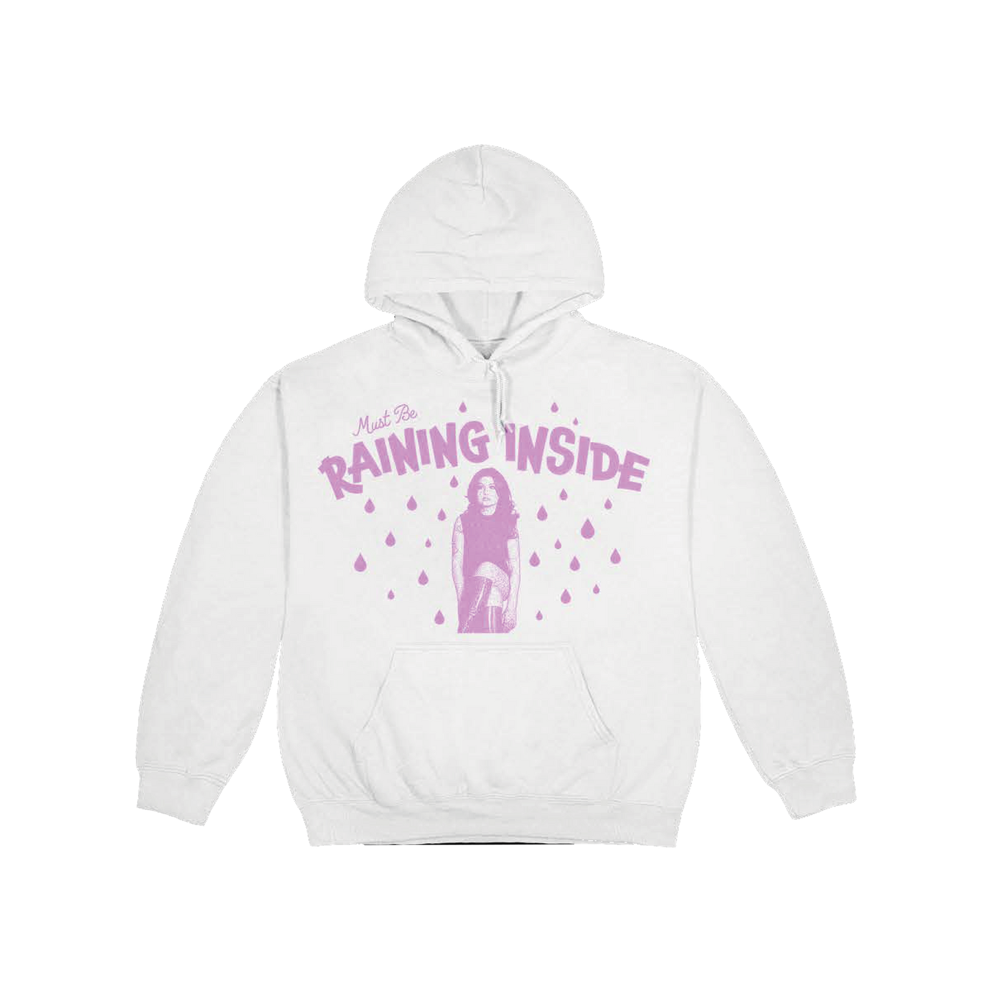 RAINING INSIDE HOODIE (WHITE)