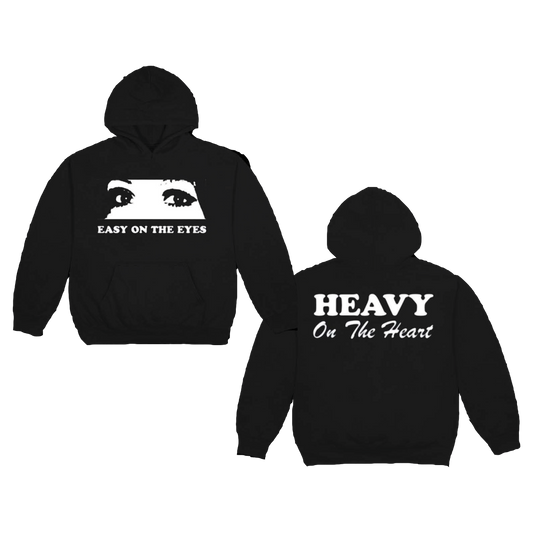 EASY ON THE EYES HOODIE (BLACK/WHITE)