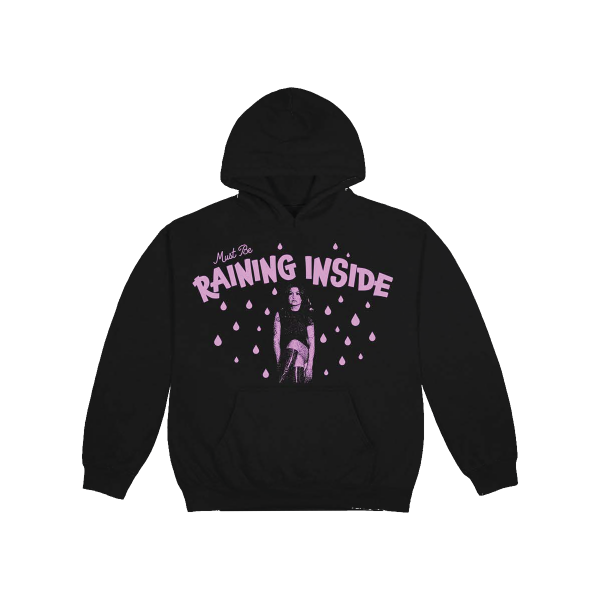 RAINING INSIDE HOODIE (BLACK)