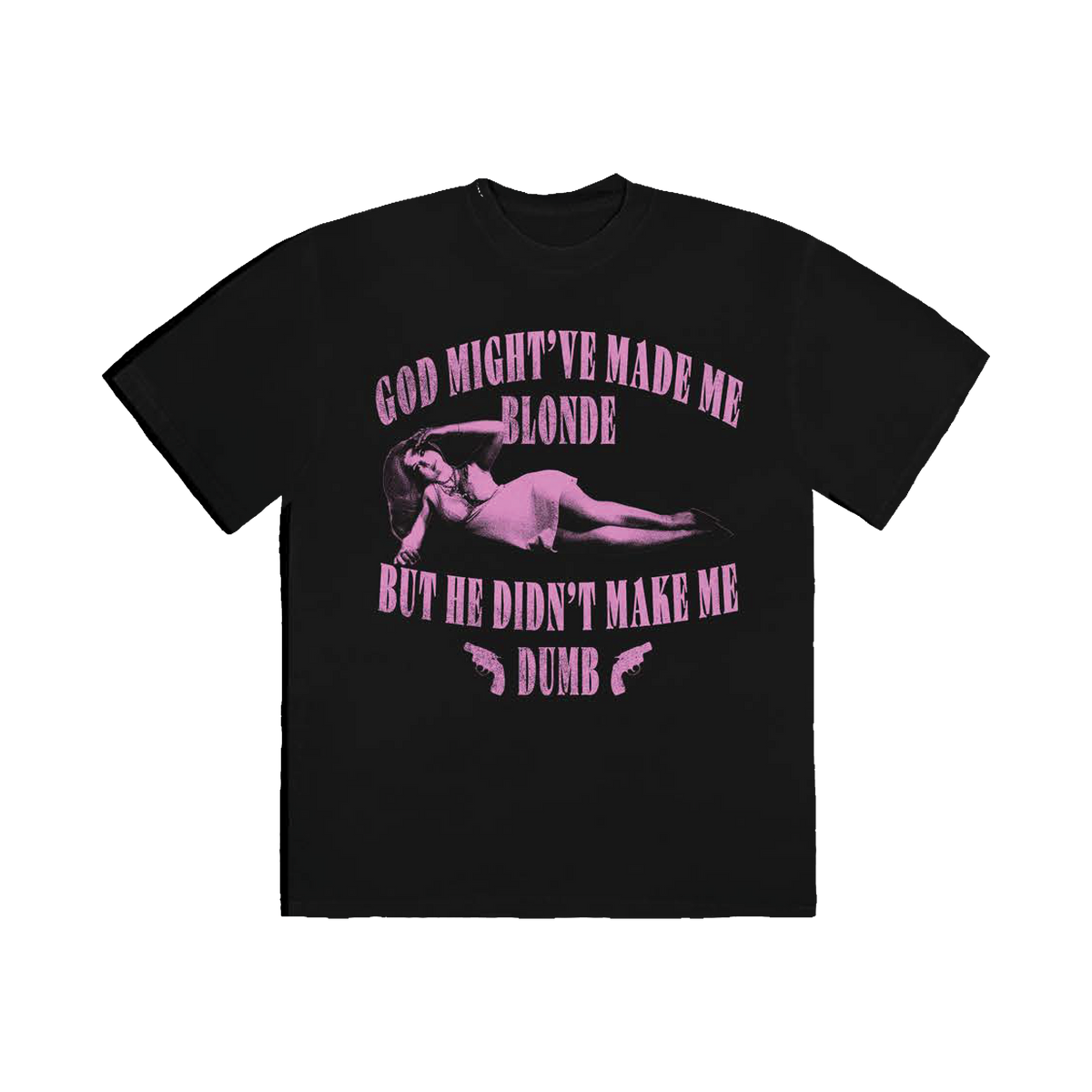 MADE ME BLONDE TEE (BLACK)