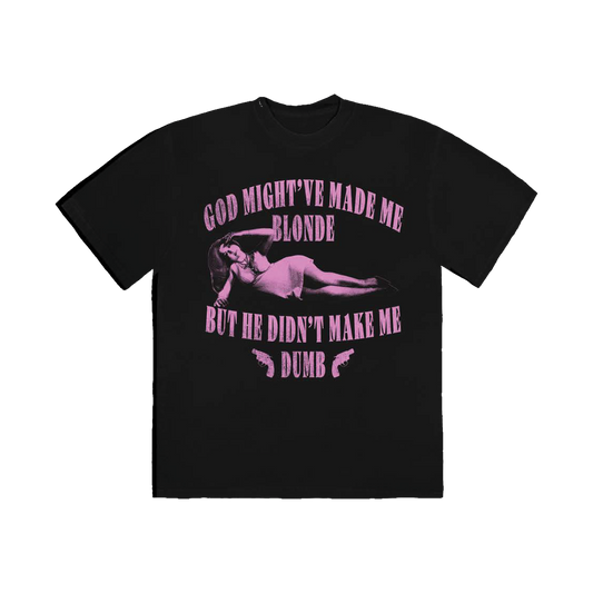 MADE ME BLONDE TEE (BLACK)