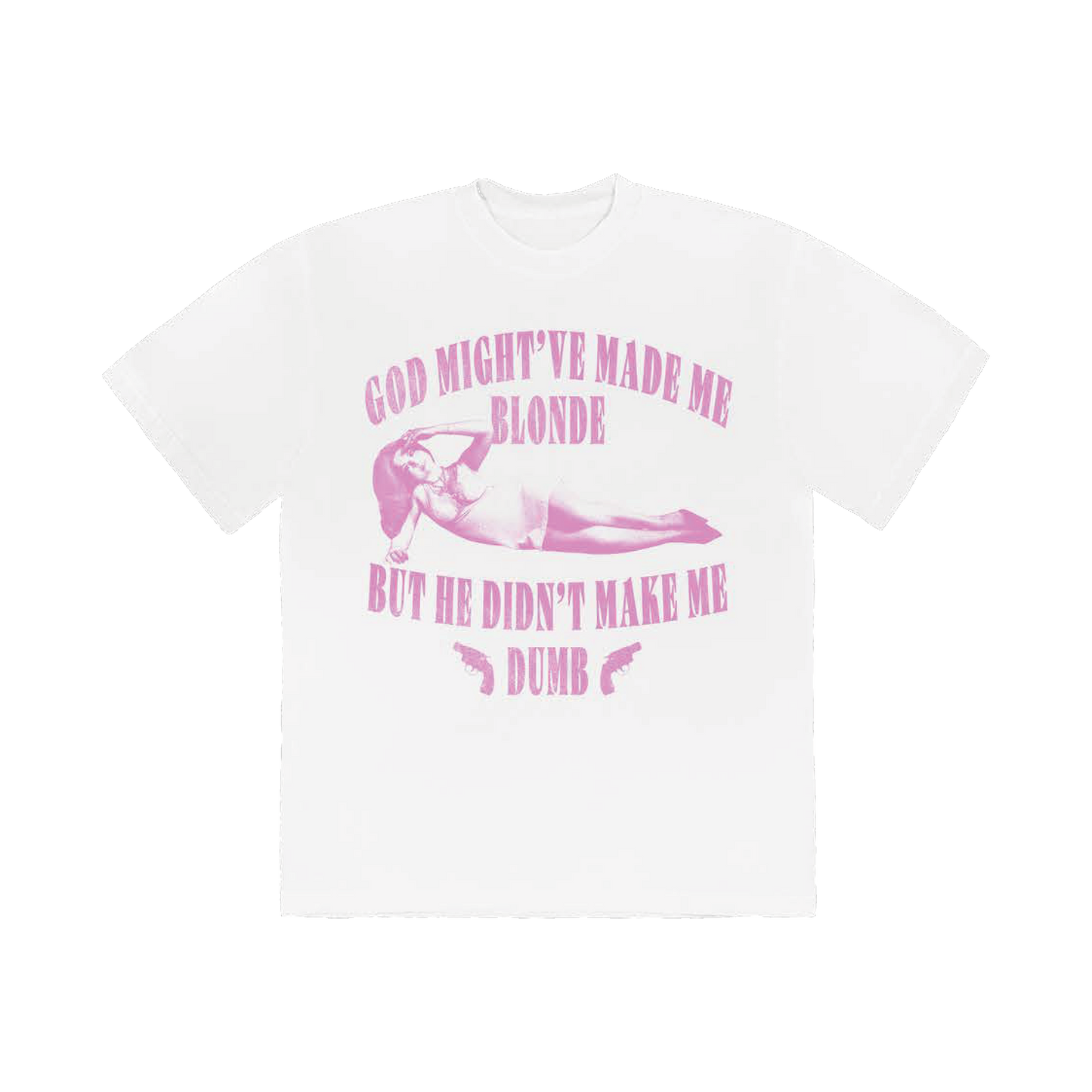 MADE ME BLONDE TEE (WHITE)